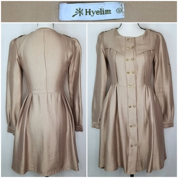 Hyelim Button Down Dress Size Small - Picture 2 of 7
